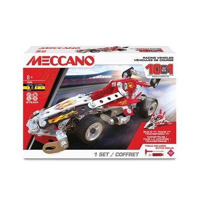 Meccano 10-in-1 Racing Vehicles Construction Set