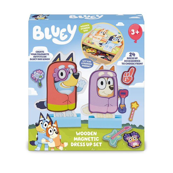 Bluey Wooden Magnetic Dress Up Game