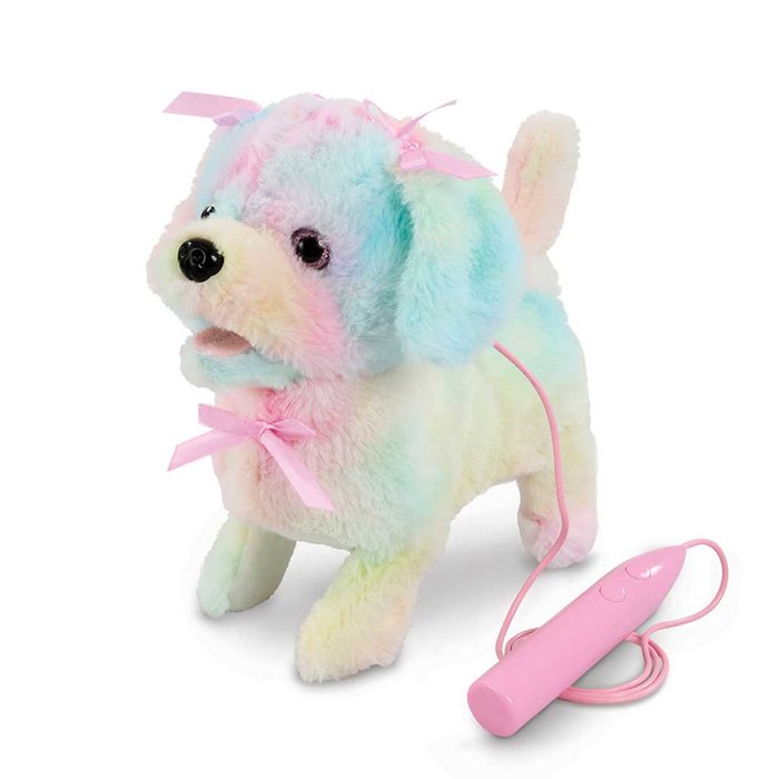 Pitter Patter Pets Walk Along Tie Dye Poodle Electronic Pet