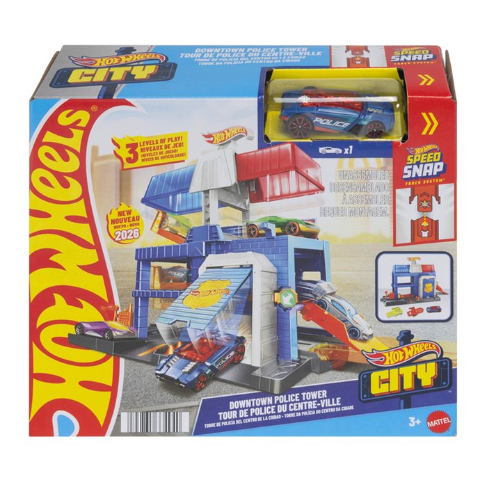 Hot Wheels City Downtown Police Tower Garage