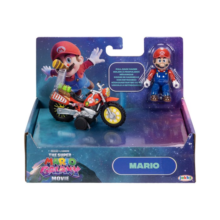 The Super Mario Galaxy Movie Mario 2.5” Figure with Motorcycle