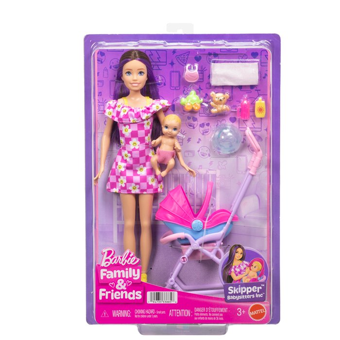 Barbie Skipper Babysitters Stroller Playset Family and Friends