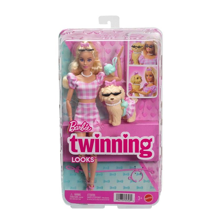 Barbie Twinning Looks Doll with Dog