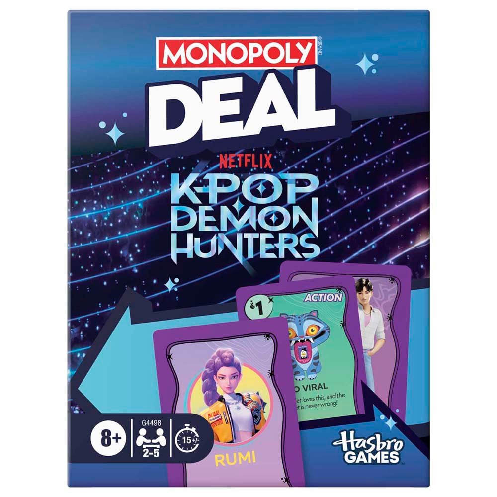 The Entertainer Monopoly Deal K-Pop Demon Hunters Card Game