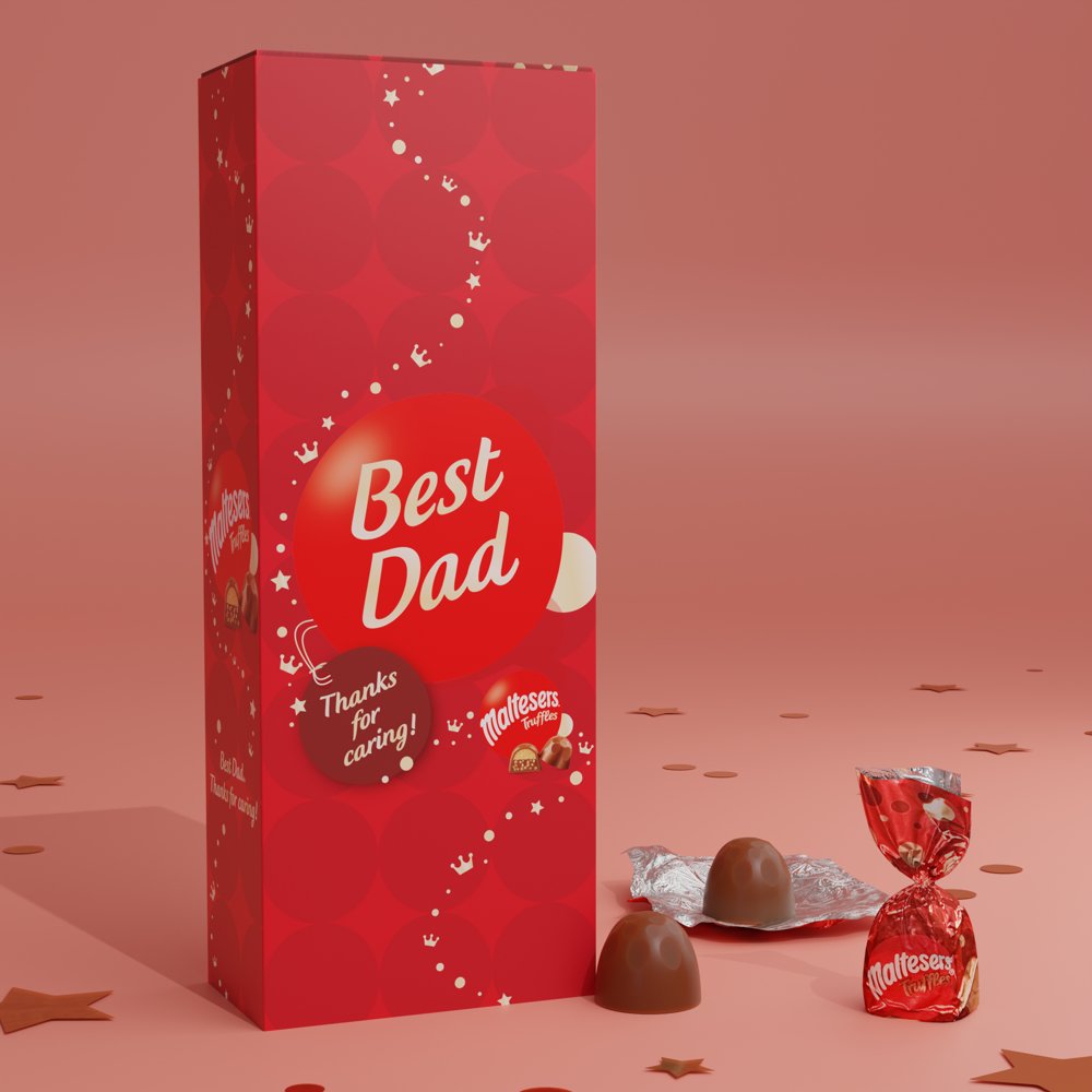 Maltesers Truffles 'best Dad' Large Box 455G Chocolates
