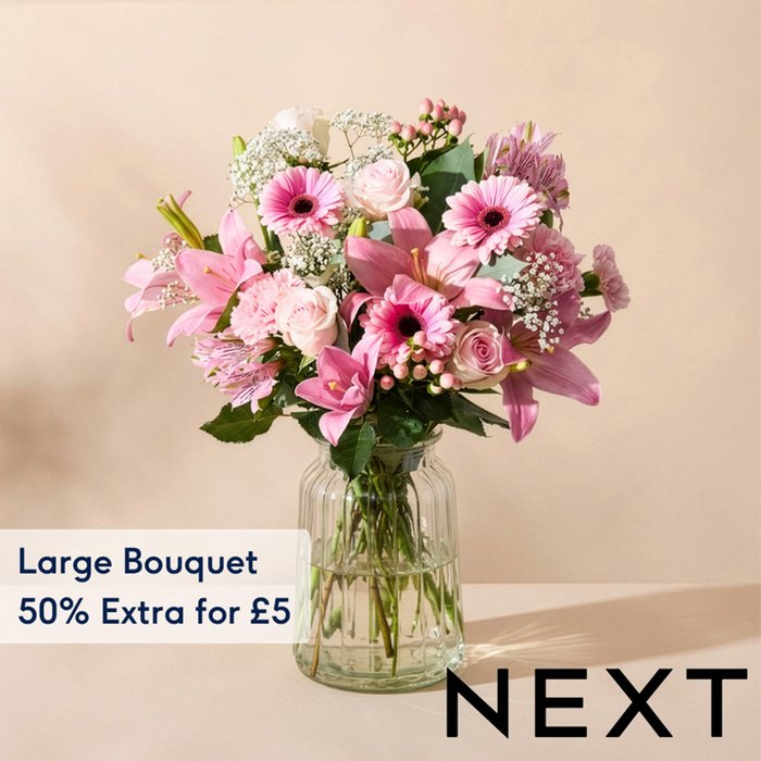 NEXT Pink Lily, Rose & Germini Bouquet