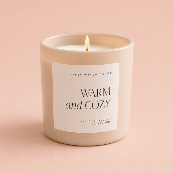 Warm and Cozy Candle 15oz by Sweet Water Decor