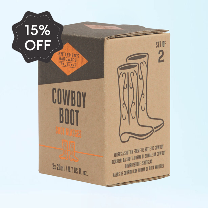 Gentlemen's Hardware Cowboy Boot Shot Glasses