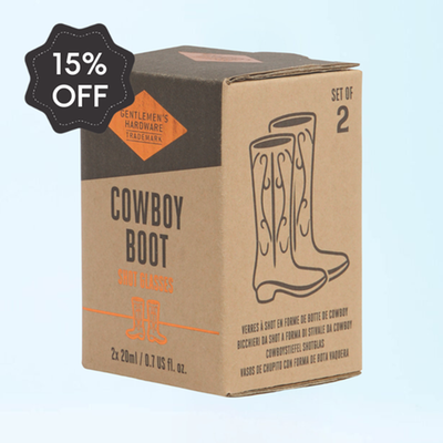 Gentlemen's Hardware Cowboy Boot Shot Glasses
