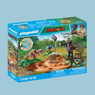 Playmobil Dino's: Stegosaurus Nest with Egg Thief (71526)