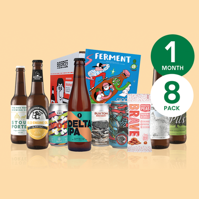 One Month Eight Pack of Beer Subscription to Beer52 for One