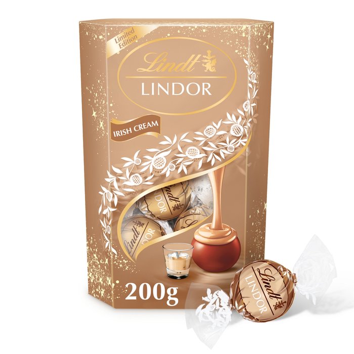 Lindt Lindor Irish Cream Chocolate Truffles Box 200g