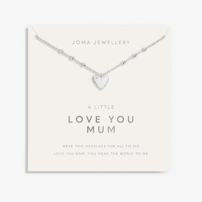 Joma Jewellery Love You Mum Silver Plated Necklace