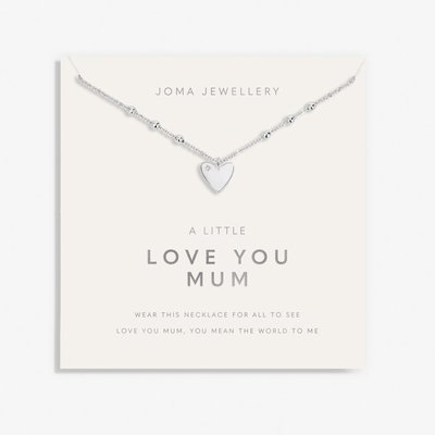 Joma Jewellery Love You Mum Silver Plated Necklace