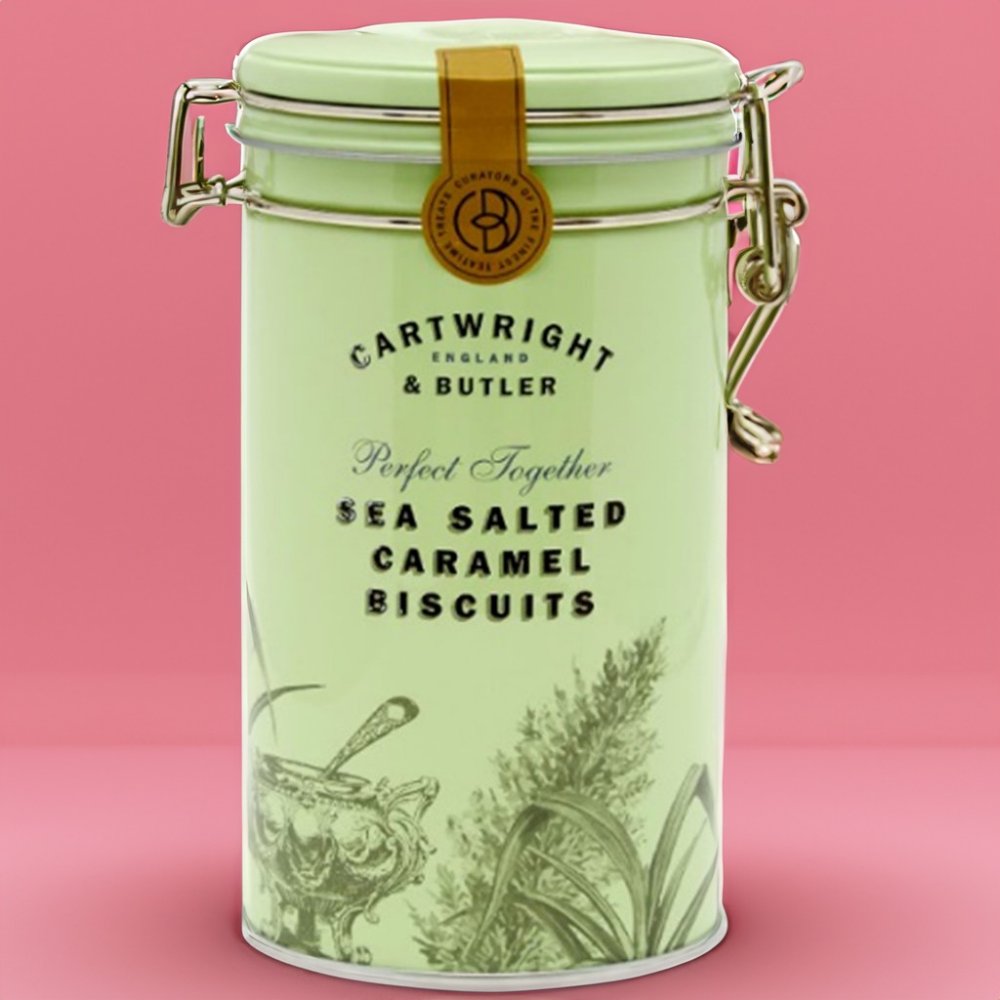 Whittards Cartwright & Butler Salted Caramel Biscuit Tin Chocolates