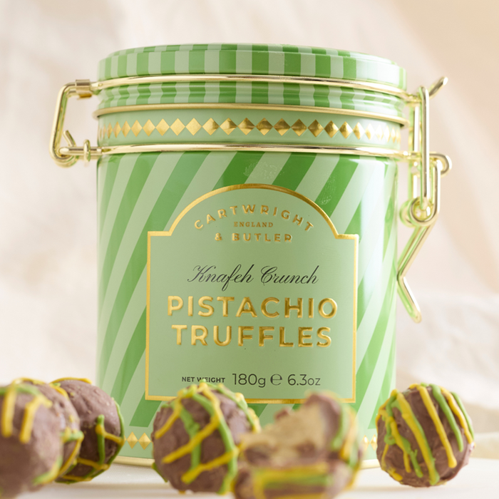 C&B Pistachio Truffles in Tin