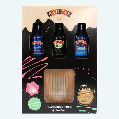 Baileys Trio with Glasses