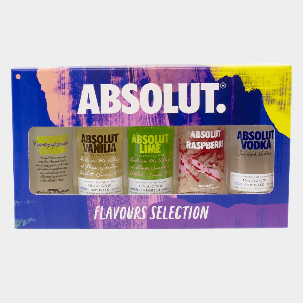 Absolut Vodka 5Cl Miniatures Selection