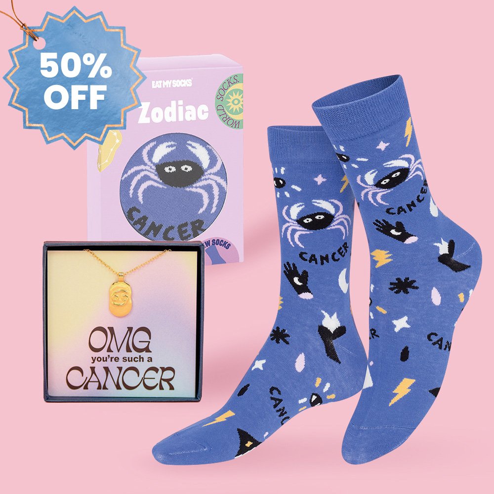 Eat My Socks Cancer Necklace & Socks