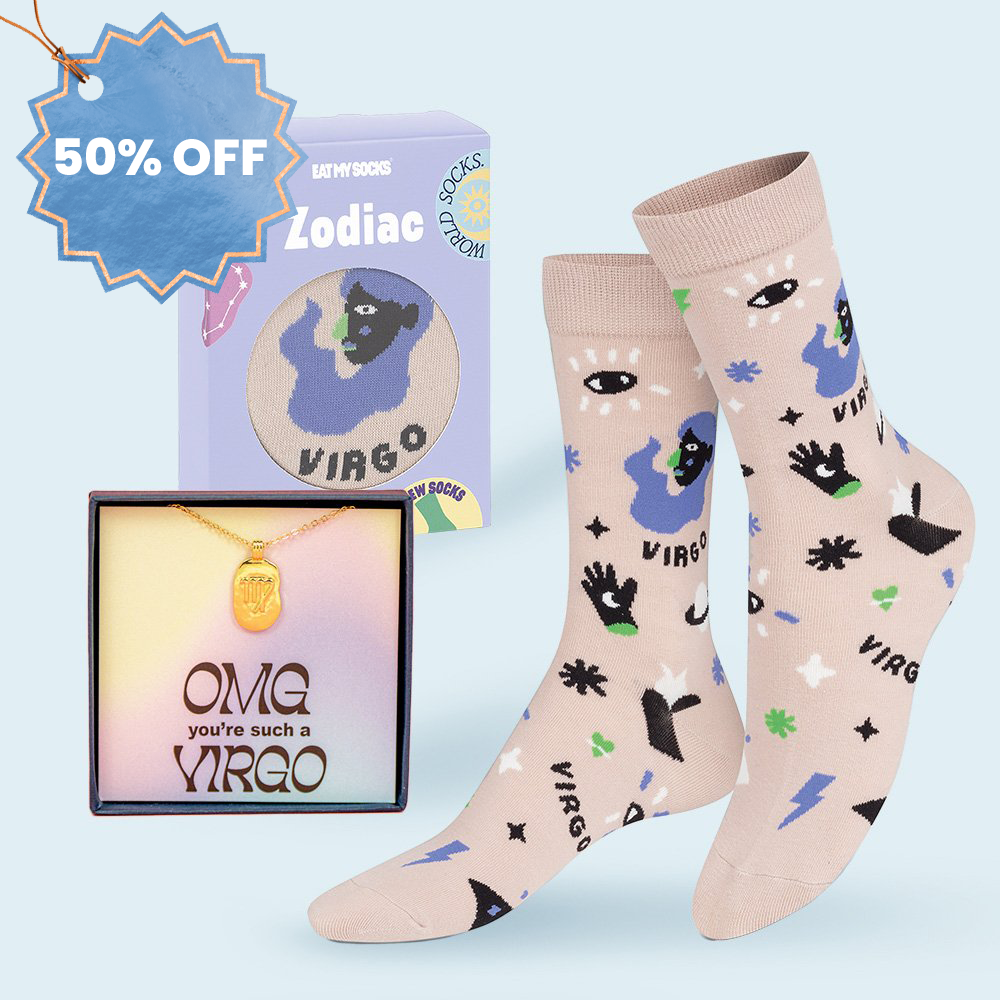 Eat My Socks Virgo Necklace & Socks