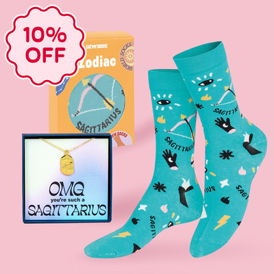 Sagittarius Necklace & Socks
