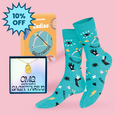 Sagittarius Necklace & Socks