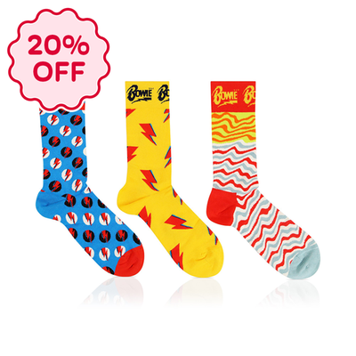 Happy Socks David Bowie 3pk Gift Set