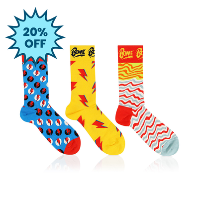 Happy Socks David Bowie 3pk Gift Set