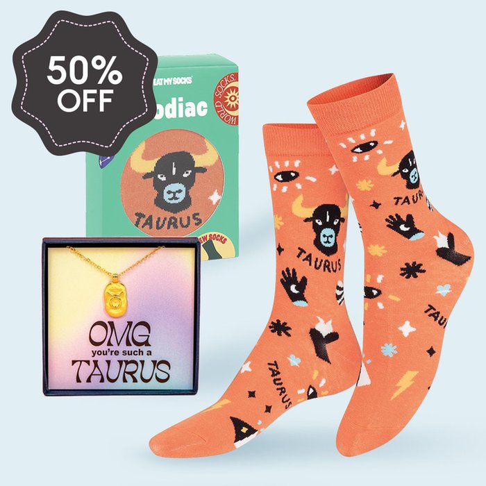 Taurus Necklace & Socks