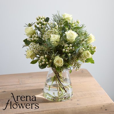Arena Flowers White Christmas Bouquet