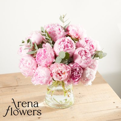 Pink Peonies by Arena Flowers
