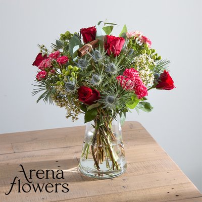 Arena Flowers Christmas Cracker Bouquet