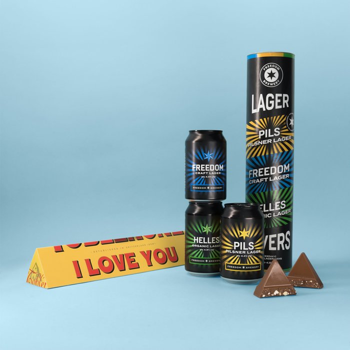 Lagers Lover Trio & I love You Toblerone