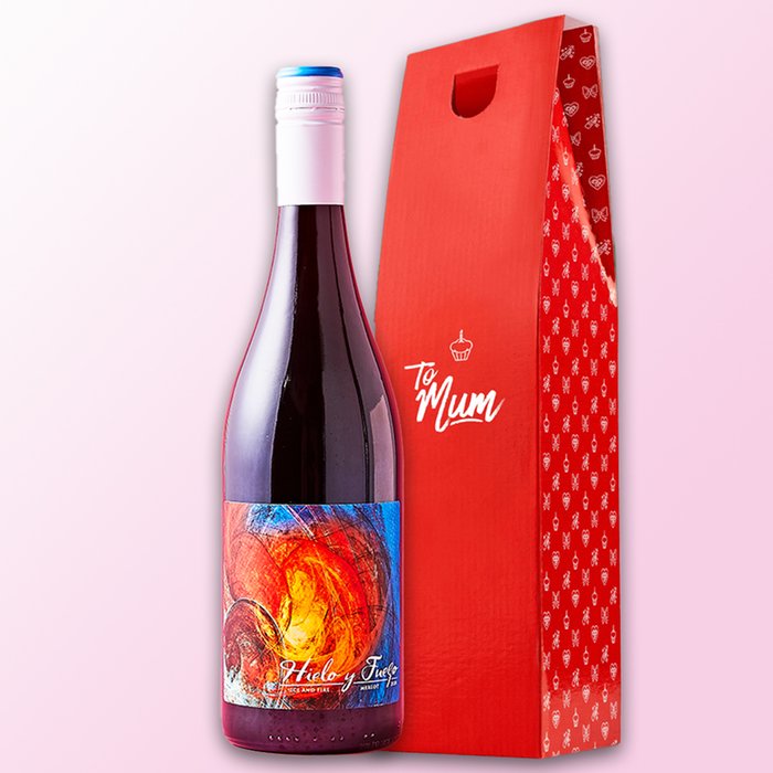 To Mum Hielo y Fuego Merlot Gift Box