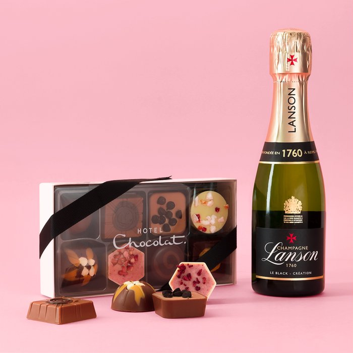 Hotel Chocolat Everything Pocket & Lanson Black Label Brut 20cl