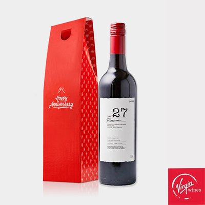 Happy Anniversary VAT 27 Reserve Cabernet Sauvignon Merlot Gift Box