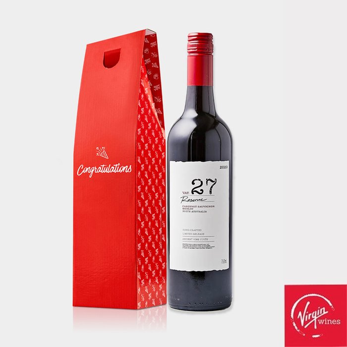 Congratulations VAT 27 Reserve Cabernet Sauvignon Merlot Gift Box