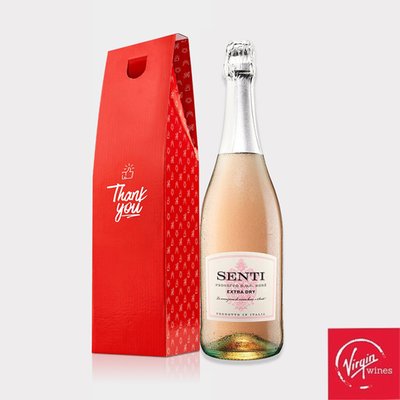 Thank You Senti Prosecco Rose Extra Dry Gift Box