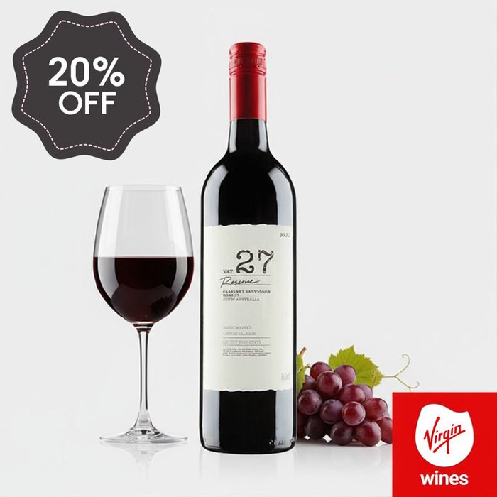 Virgin Wines Cabernet Sauvignon Merlot Vat 27 Reserve 75cl