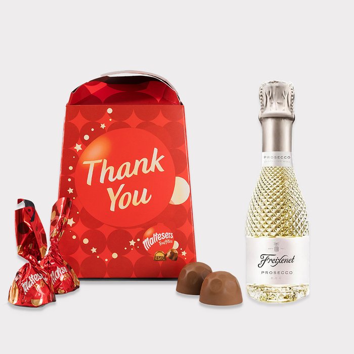 Freixenet Prosecco 20cl & Maltesers Truffles 'Thank You' Box 200g