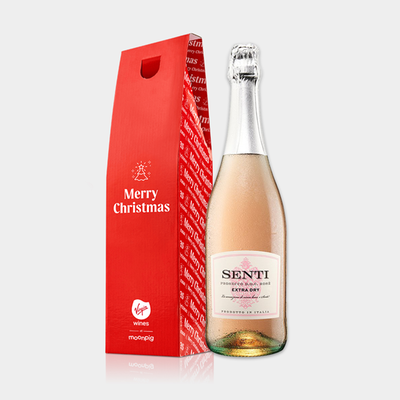 Merry Christmas Virgin Wines Senti Prosecco Rosé Extra Dry 