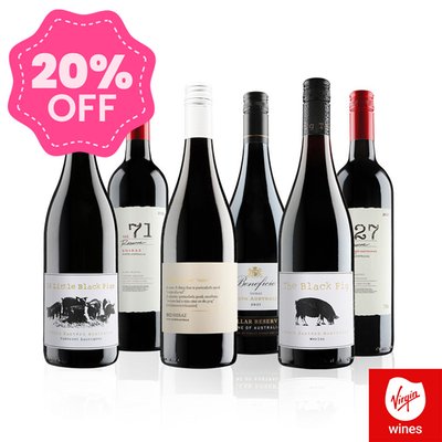 Virgin Wines Big Hitting Aussie Reds Gift Set (6 Bottles)