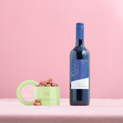 Cartwright & Butler Cocoa Dusted Dark Chocolate Pistachios & Malbec Wild Elevation 75cl