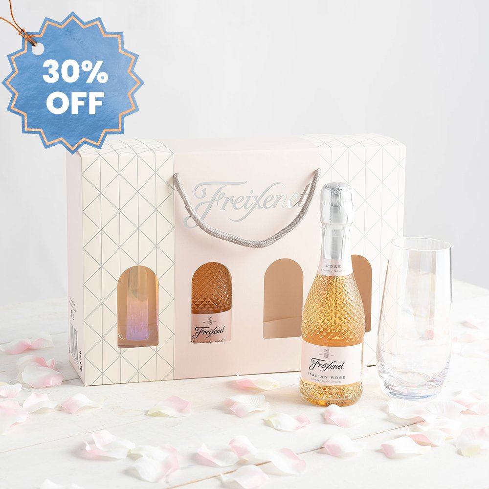 Friends Freixenet Sparkling RosÃ© & Flutes Duo 2X20Cl