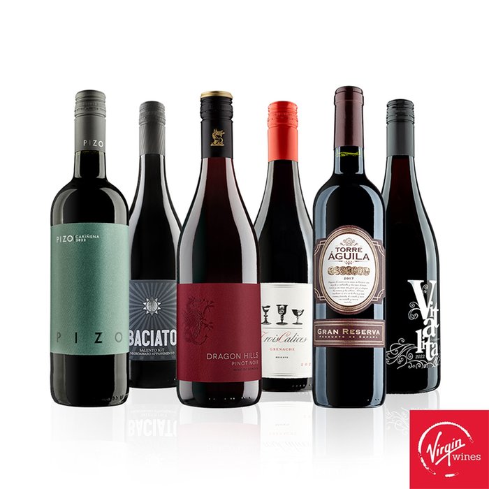 Virgin Wines Around Europe in 6 Red Wines Gift Set