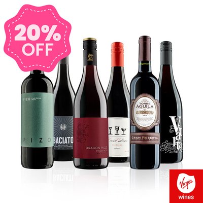 Virgin Wines Around Europe in 6 Red Wines Gift Set