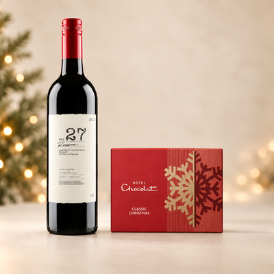 Classic Christmas Red Wine & Chocolate Bundle