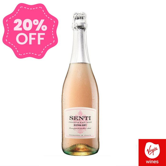 Virgin Wines Senti Prosecco Rosé Extra Dry 75cl