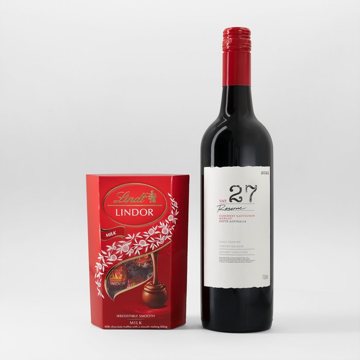 Lindt Lindor Truffles & Vat 27 Reserve Carbernet Sauvignon Merlot