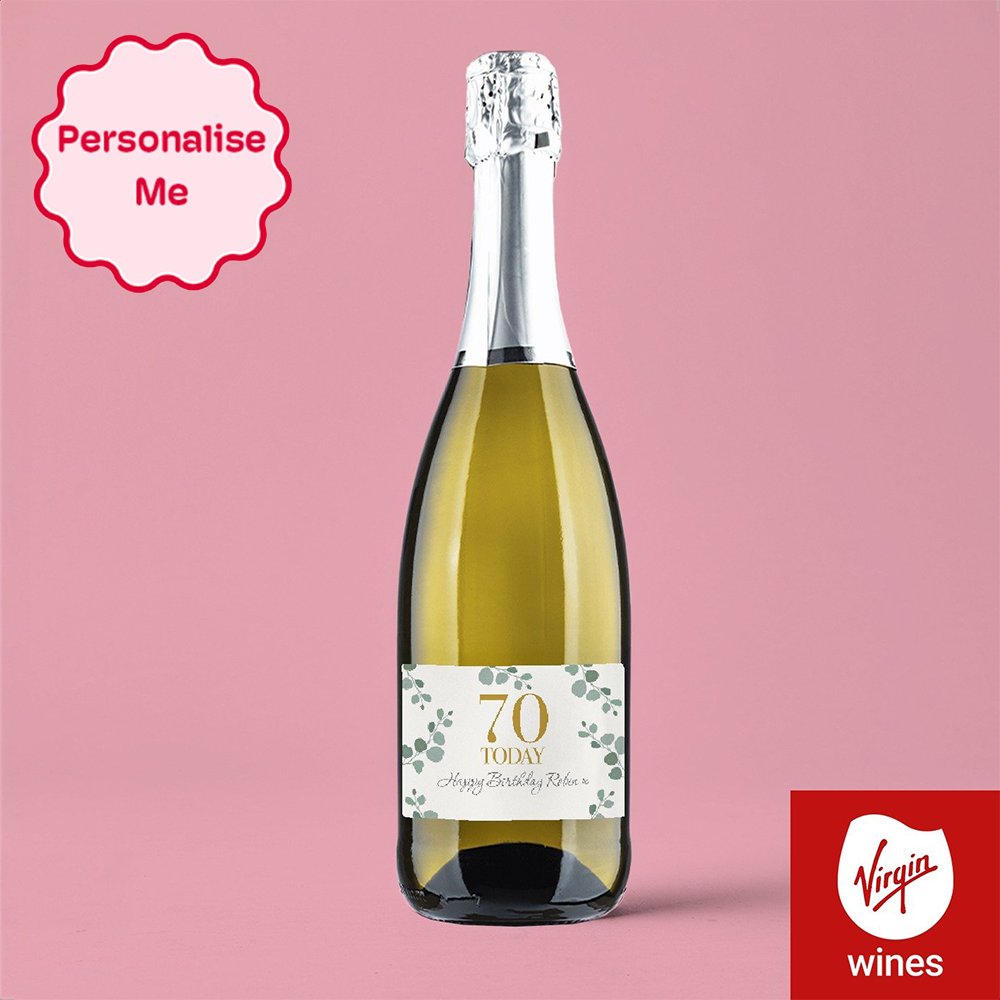 Virgin Wines Personalised Birthday Milestone Prosecco